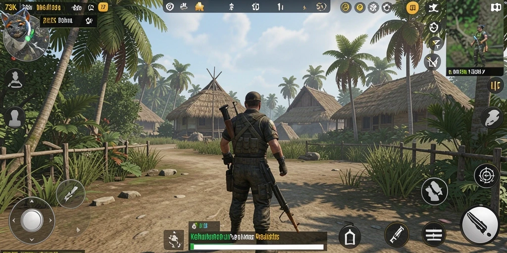Tampilan gameplay <strong>73K</strong> yang mendalam dan menarik.