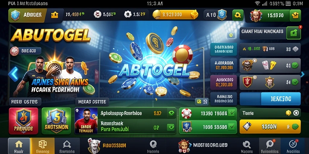 Tampilan gameplay menarik dari ABUTOGEL saat memasang taruhan olahraga.