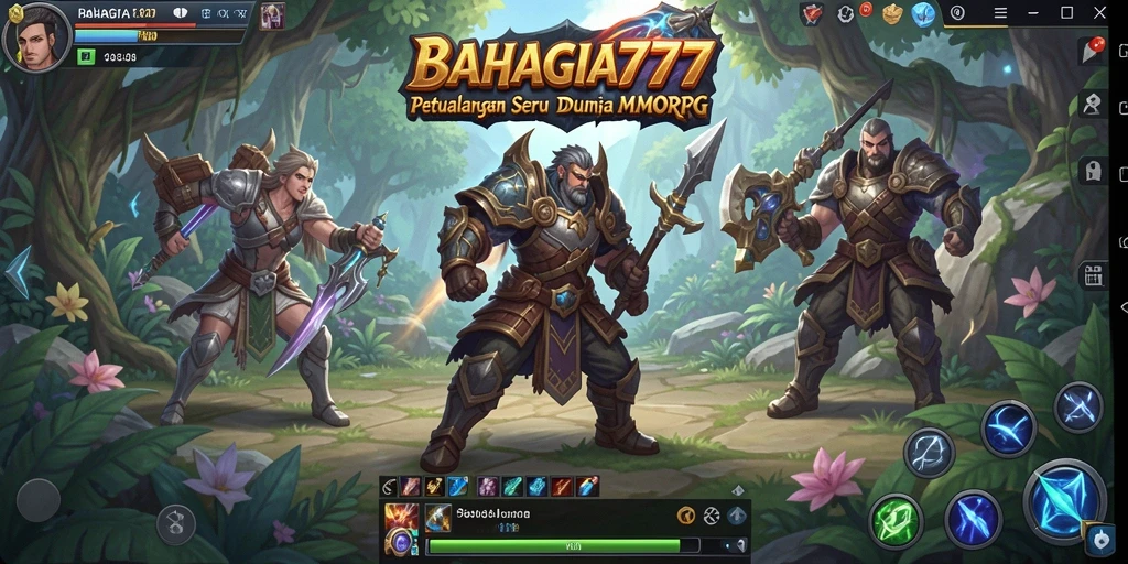 Tampilan permainan seru dalam BAHAGIA777 yang memukau.