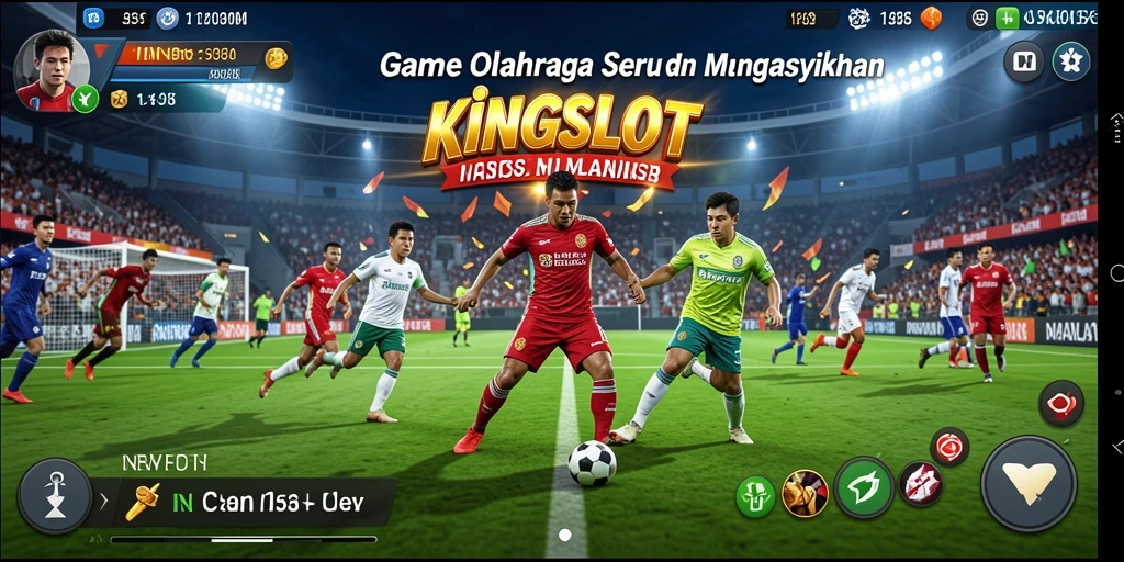 Tampilan gameplay KINGSLOT yang intens dan kompetitif di lapangan.