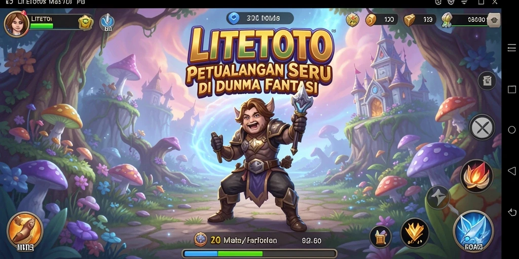 Tampilan gameplay LITETOTO yang dinamis dan menarik.