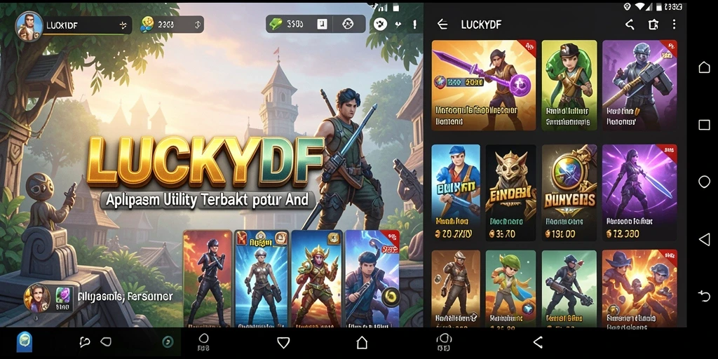 Tampilan utama LUCKYDF dengan fitur lengkap untuk meningkatkan produktivitas.