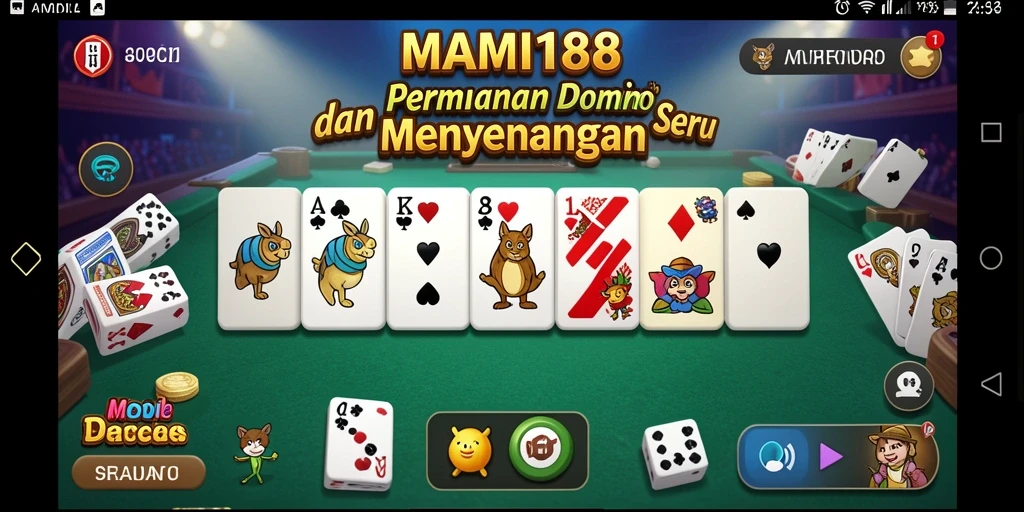 Tampilan gameplay domino yang seru dan interaktif di MAMI188.