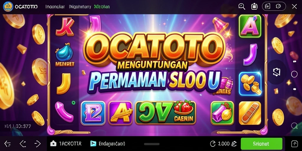 Screenshot utama OCATOTO menampilkan gameplay slot yang menarik.