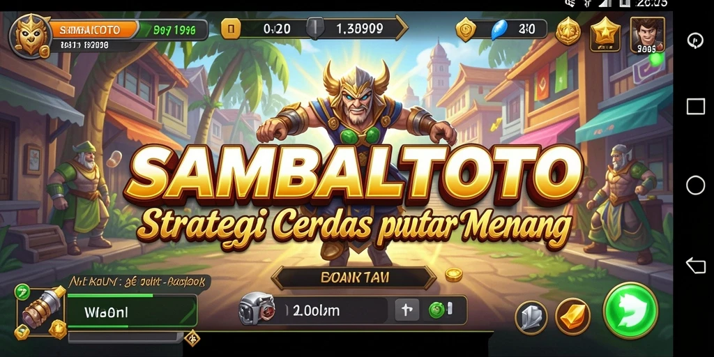 Screenshot menunjukkan permainan strategis yang intens di SAMBALTOTO.